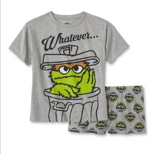 Sesame Street Oscar the Grouch Pajama Set